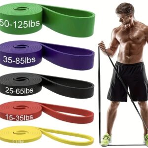 ست کش مقاومتی لینگ‌پنگ (Lingpeng) سنگین و ۵ رنگه