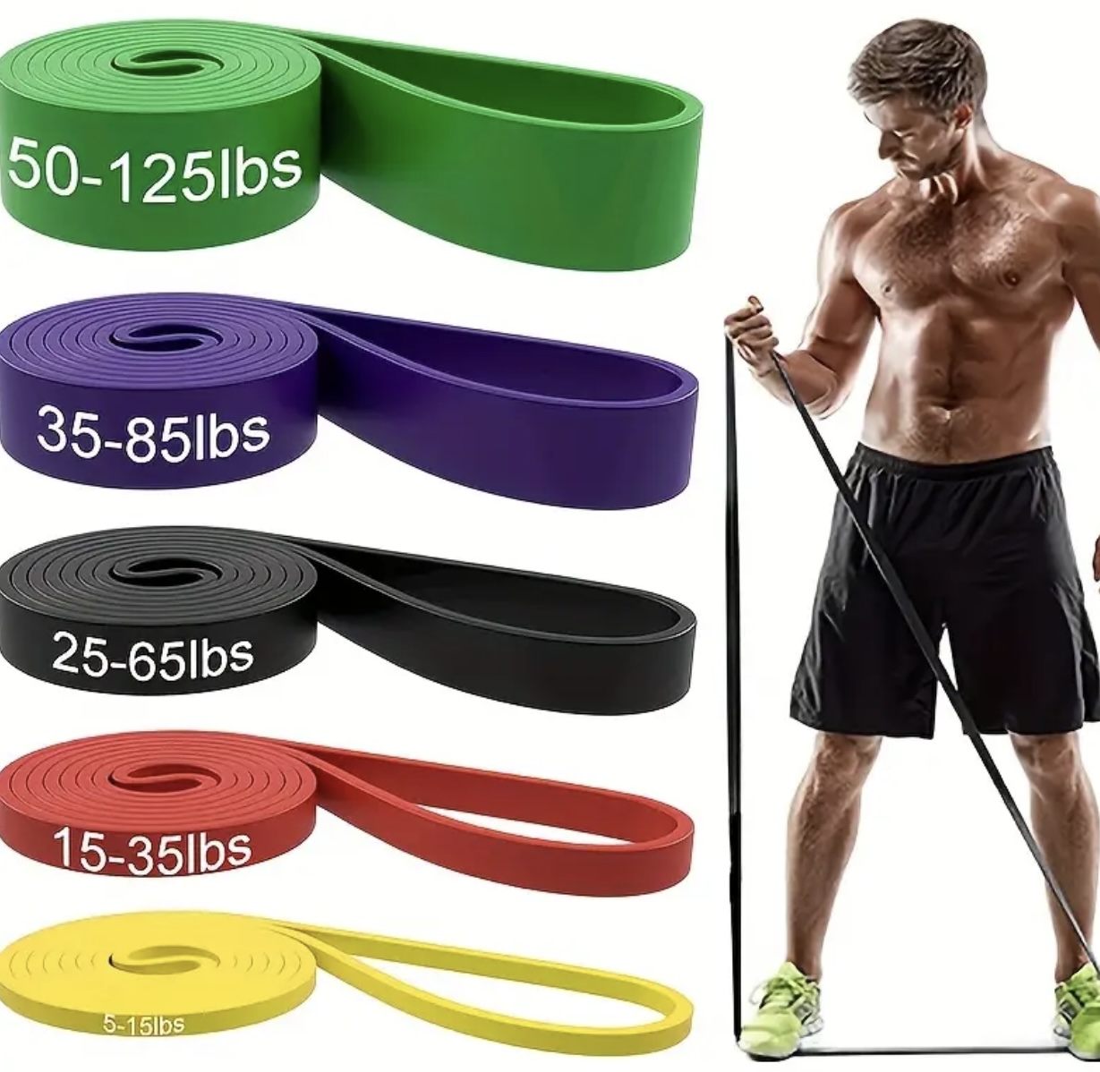 ست کش مقاومتی لینگپنگ (Lingpeng) سنگین و ۵ رنگه