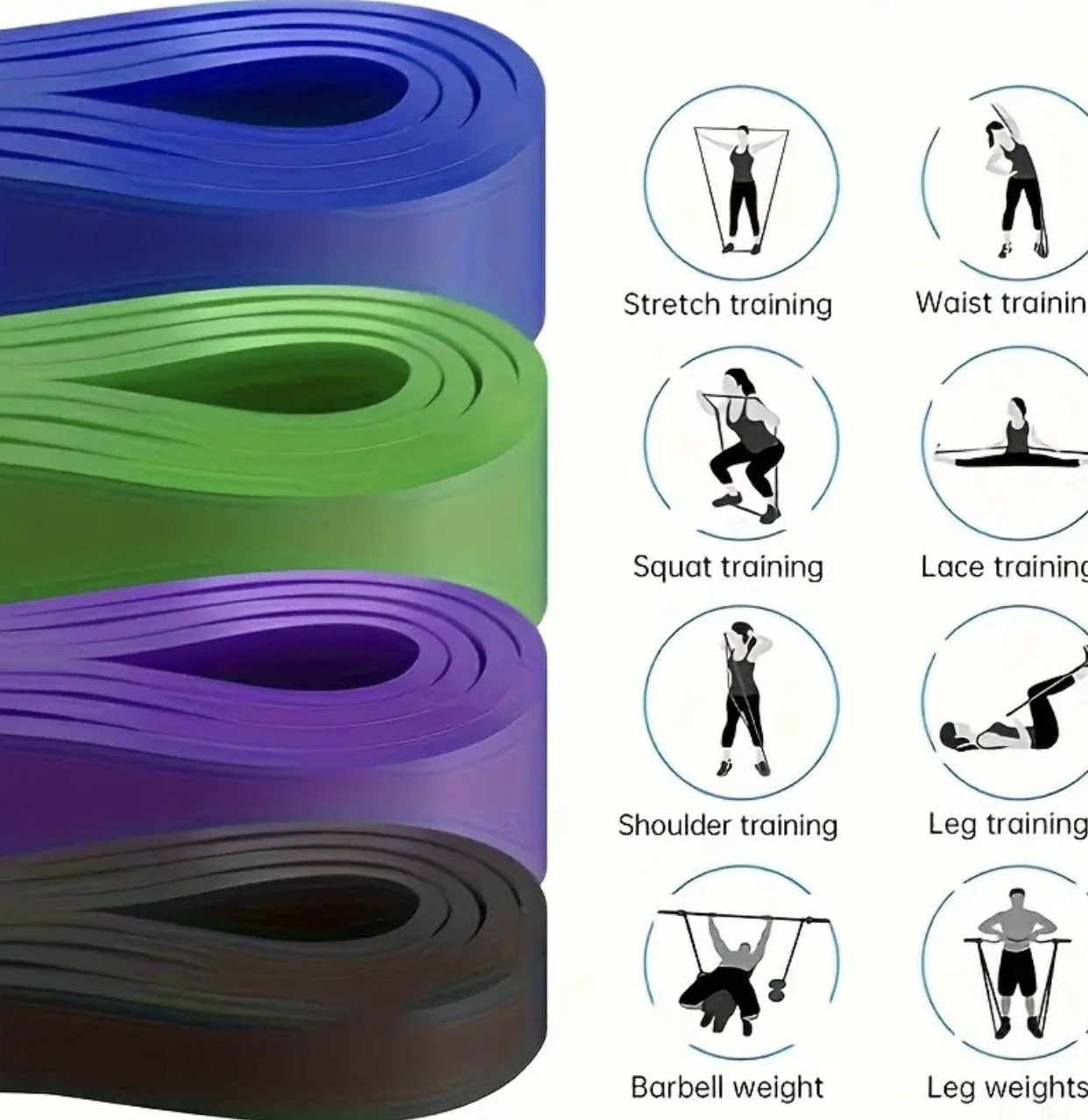 ست کش مقاومتی لینگپنگ (Lingpeng) سنگین و ۵ رنگه - Image 4