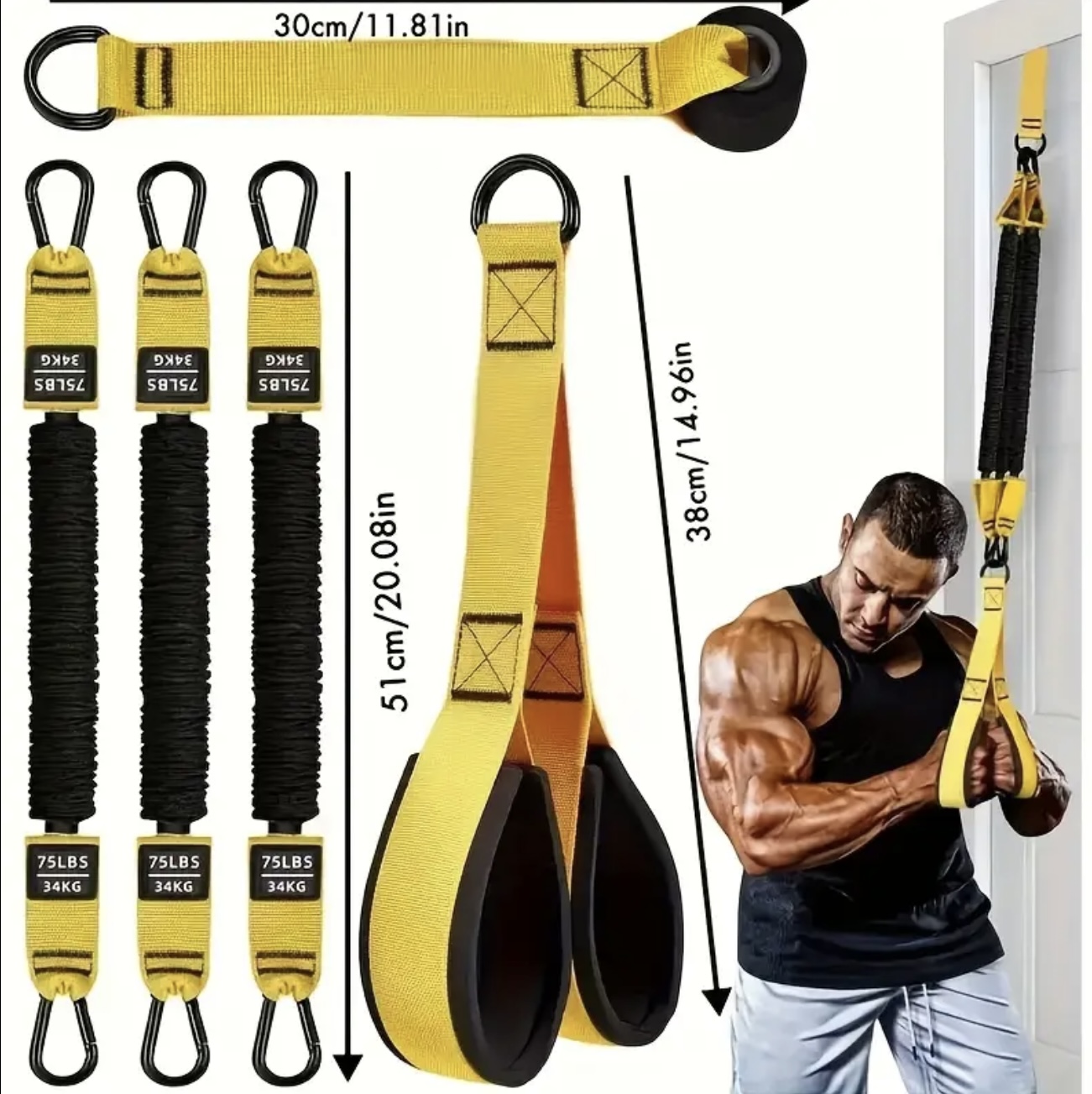 ست تجهیزات تمرینی مقاومتی لاتکس سنگین - Image 2