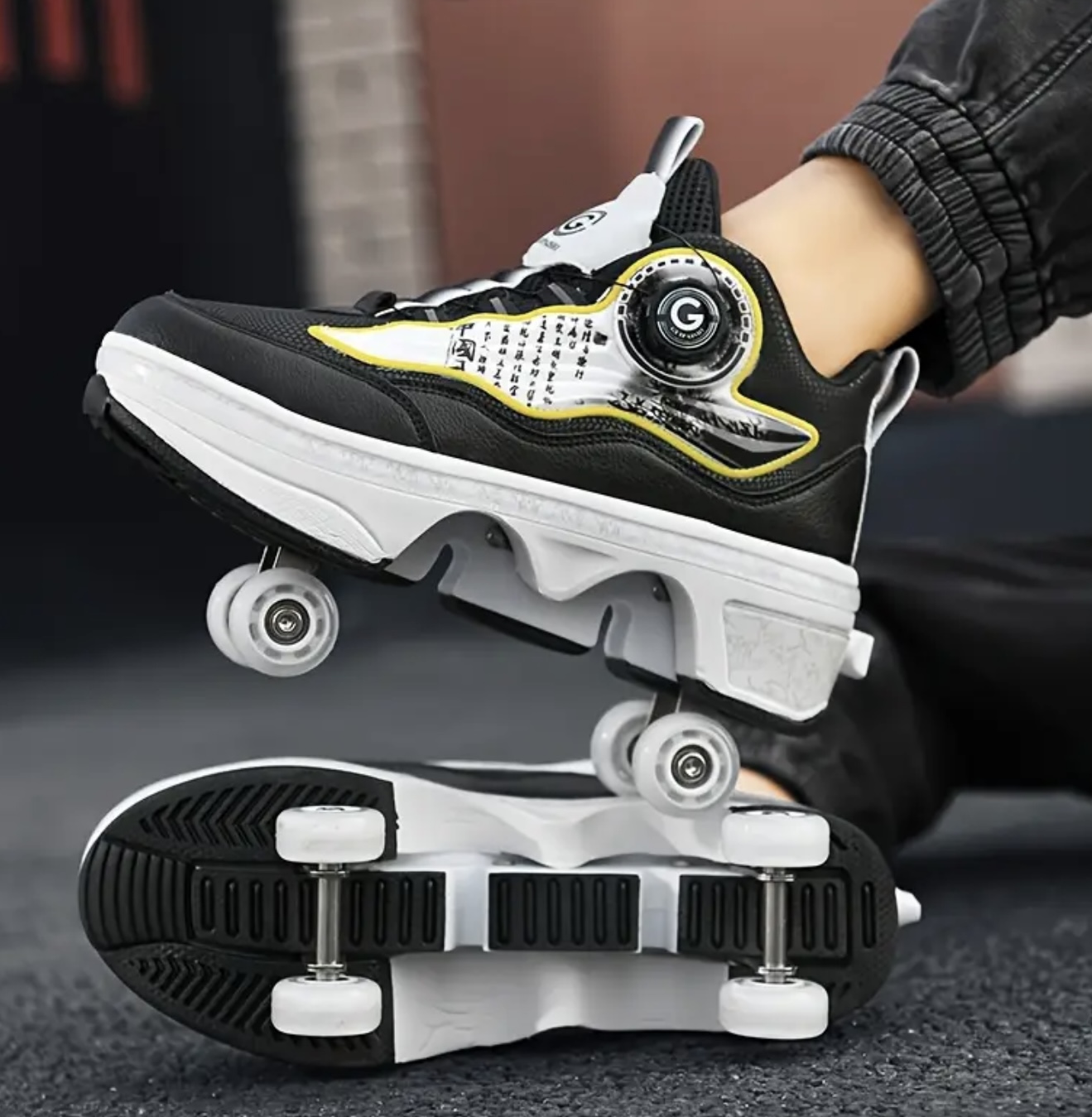 کفش اسنیکرز چهارچرخ همهجارو یونیسکس Guipai Shi با قابلیت تغییر حالت - Image 3