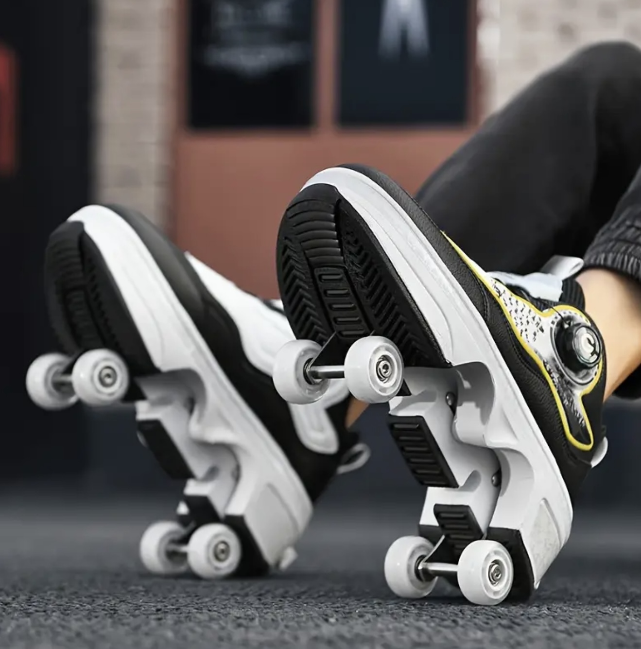 کفش اسنیکرز چهارچرخ همهجارو یونیسکس Guipai Shi با قابلیت تغییر حالت - Image 4