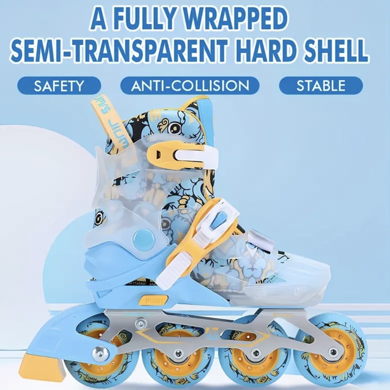 ست کامل کفش اسکیت چرخشی کودکان برای مبتدیان - Image 5