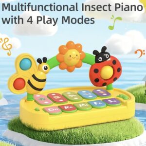 اسباب‌بازی موزیکال کارتونی نوزاد، آموزشی و شناختی، سرگرمی فکری با حجم صدا قابل تنظیم و حالت‌های مختلف