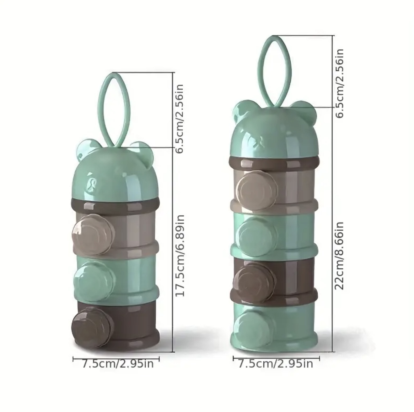 جعبه قابلحمل شیرخشک یا تنقلات سهلایه و چهارلایه - Image 3