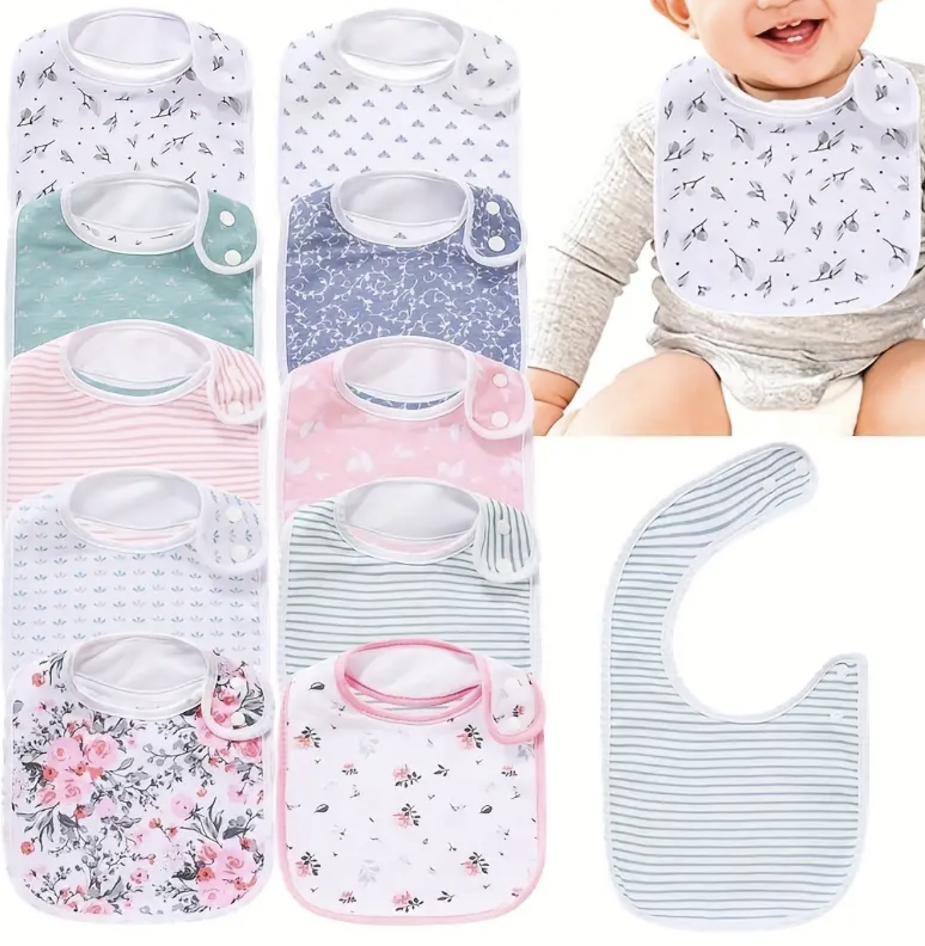 ست ۵ عددی پیشبند نوزاد LAZYRHINO