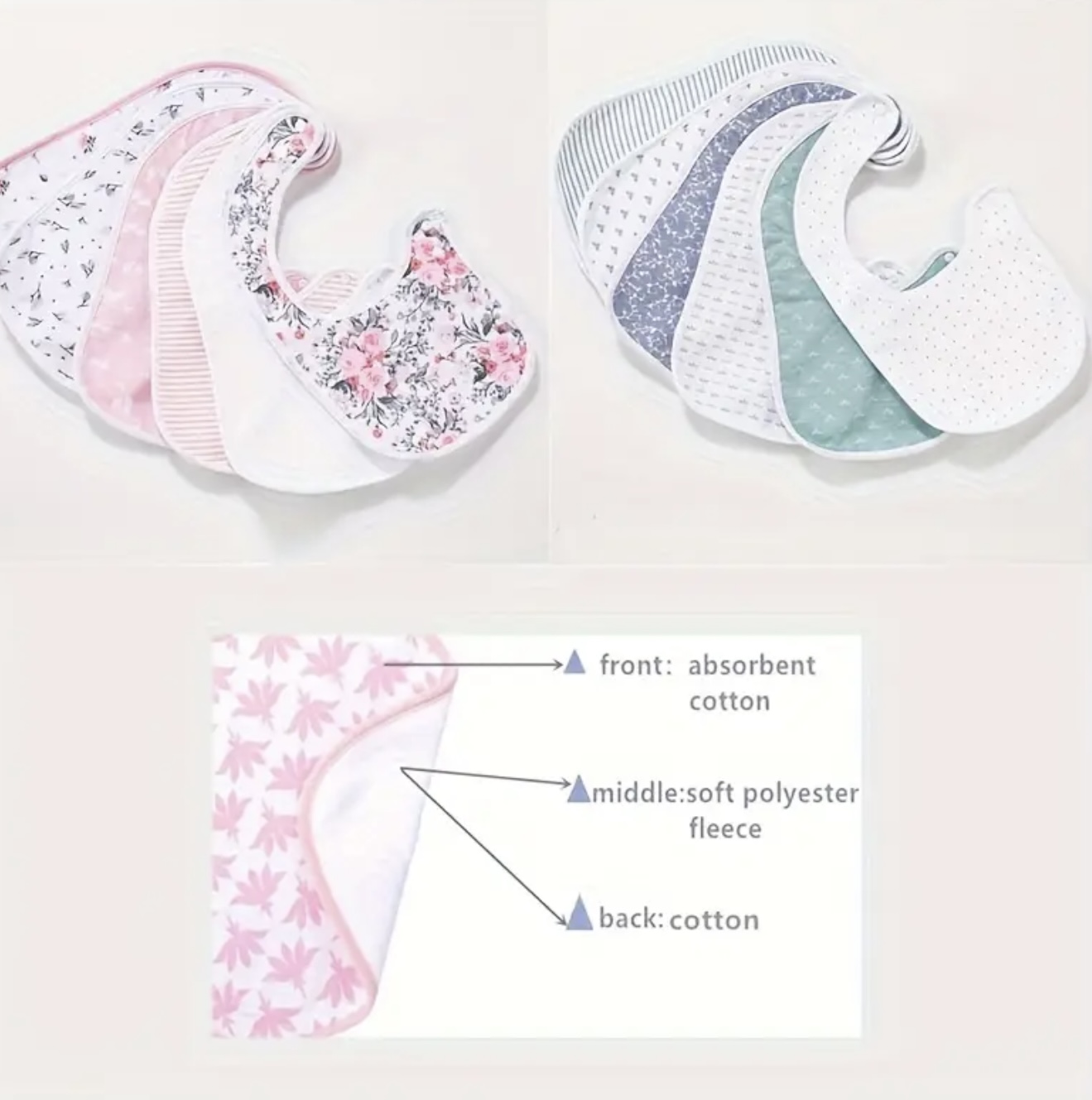 ست ۵ عددی پیشبند نوزاد LAZYRHINO - Image 4