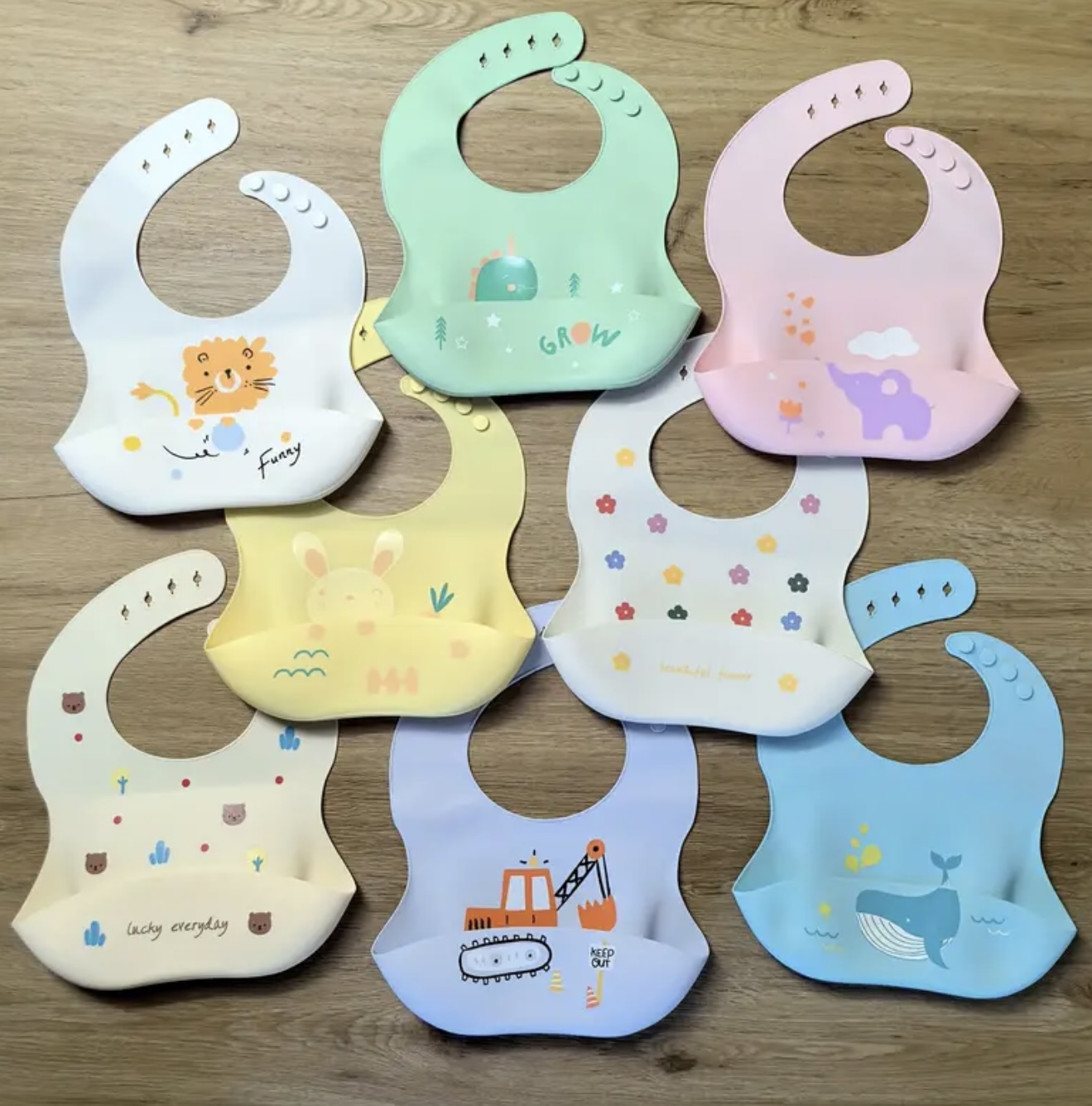 ست ۲ عددی پیشبند سیلیکونی نوزاد