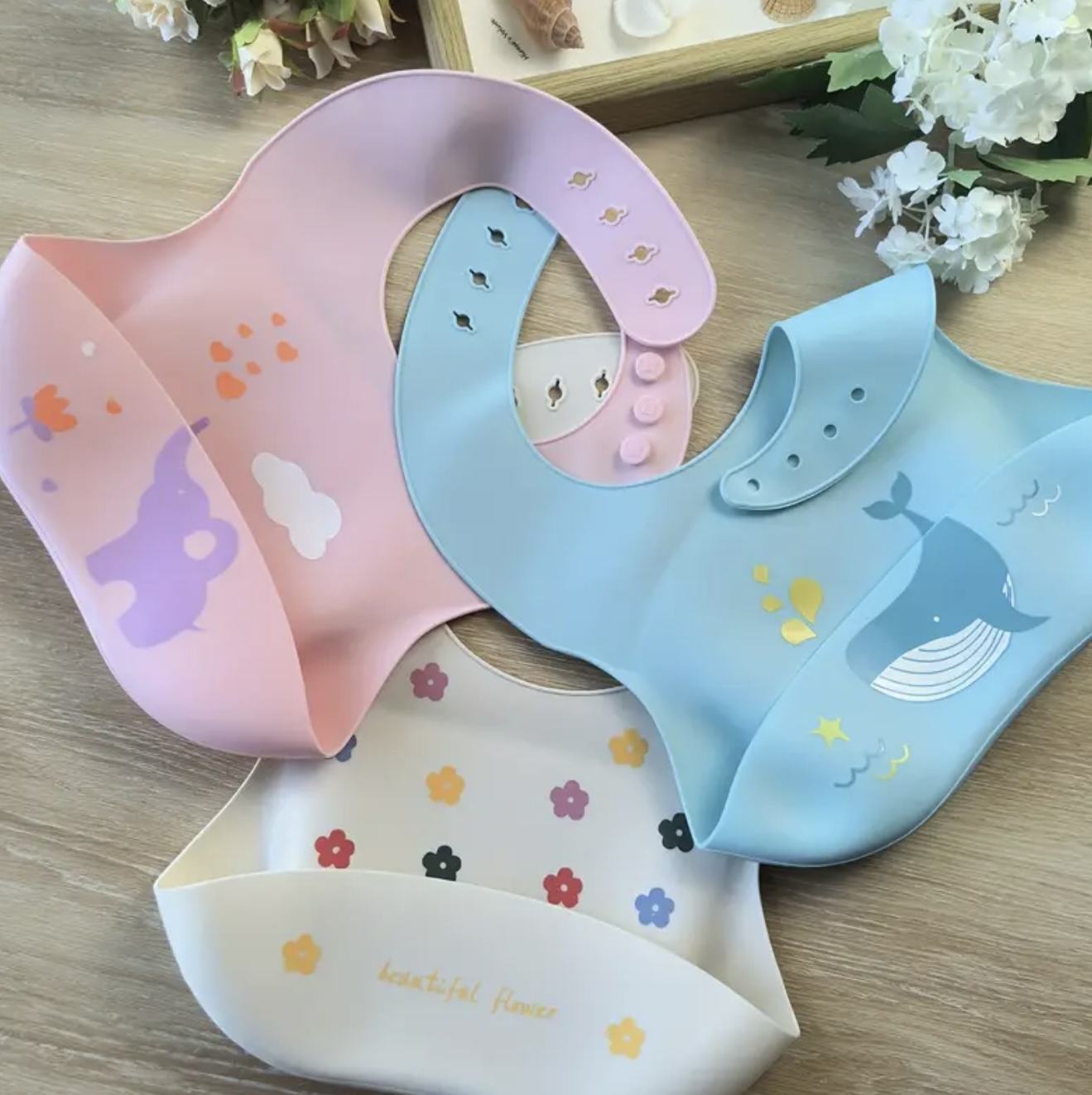 ست ۲ عددی پیشبند سیلیکونی نوزاد - Image 2