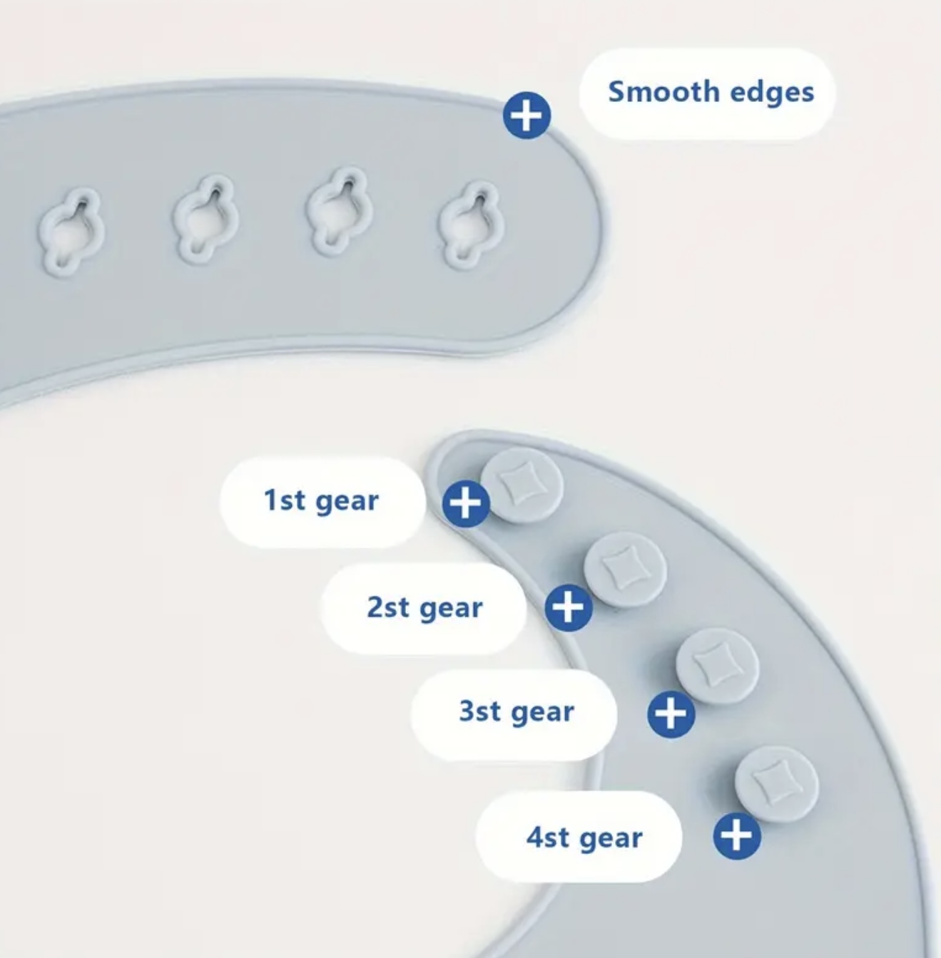 ست ۲ عددی پیشبند سیلیکونی نوزاد - Image 5