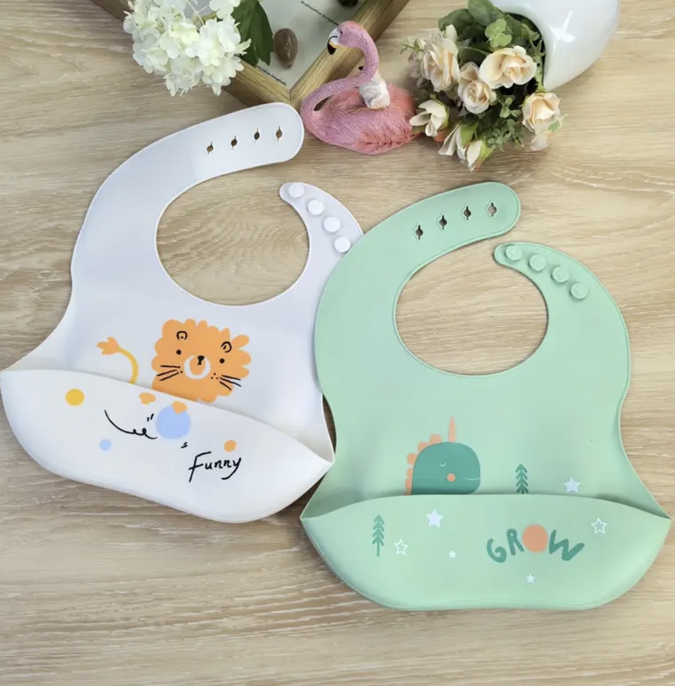 ست ۲ عددی پیشبند سیلیکونی نوزاد - Image 4