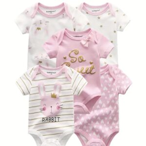 ست ۵ تکه سرهمی نوزاد دختر