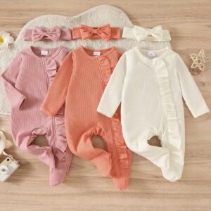 ست ۳ تکه سرهمی نوزاد  با زیپ و پاگیر