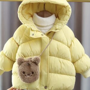 کاپشن با طرح گوش کارتونی شیک برای زمستان