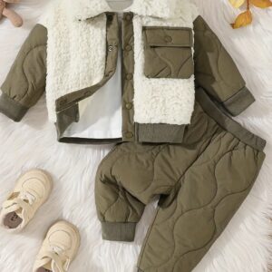 ست کاپشن و شلوار پسرانه گرم و ضخیم