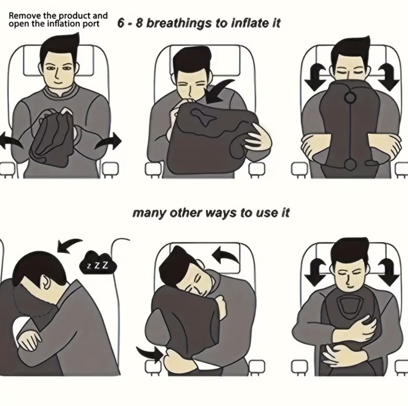 بالش بادی مسافرتی مناسب پروازهای طولانی - Image 6