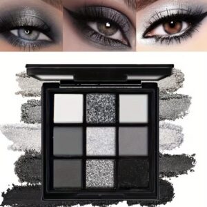 پالت سایه چشم دودی مشکی، ۹ رنگ