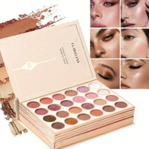 پالت مات مرواریدی شامل رژگونه، هایلایتر، رژ لب و کانتور