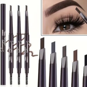 مداد ابرو دوطرفه با نوک مثلثی و برس