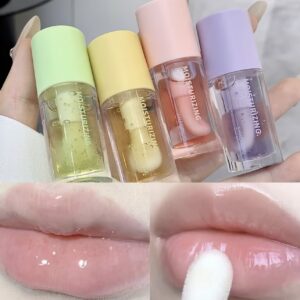 ست ۴ عددی روغن لب با طعم میوه‌ای و رنگی