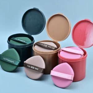 ست ۷ عدد اسفنج آرایشی کوشن  همراه با جعبه نگهداری