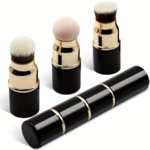 ست سه‌تکه براش آرایشی – حرفه‌ای، بدون روغن
