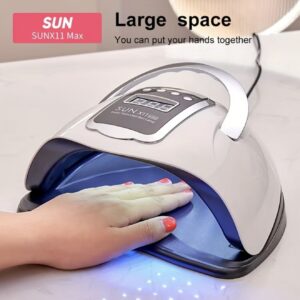 دستگاه خشک‌کن ناخن حرفه‌ای قابل حمل SUN X11 MAX با ۶۶ LED
