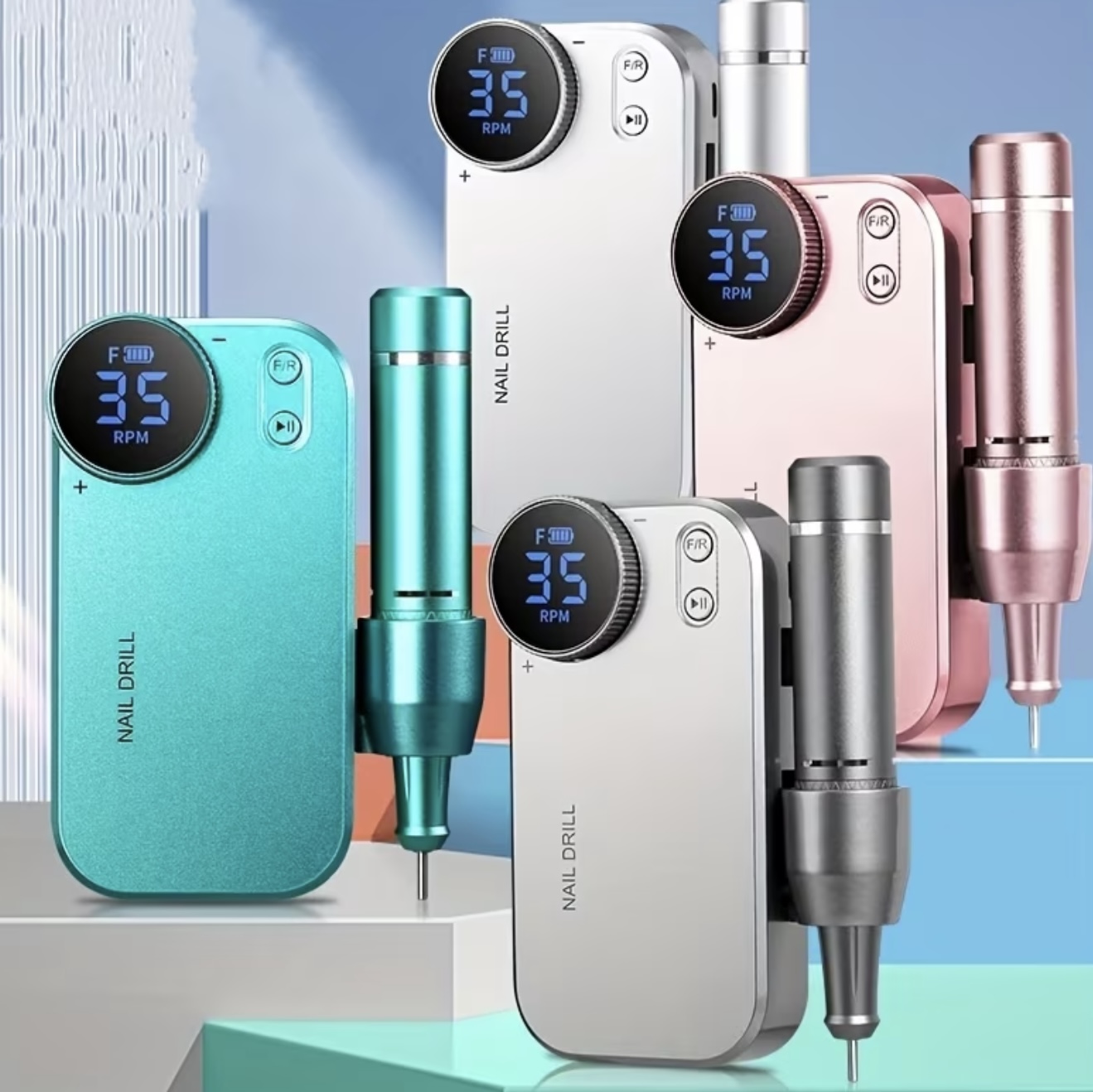 دستگاه جدید قابل حمل و قابل شارژ سوهان و پولیش ناخن