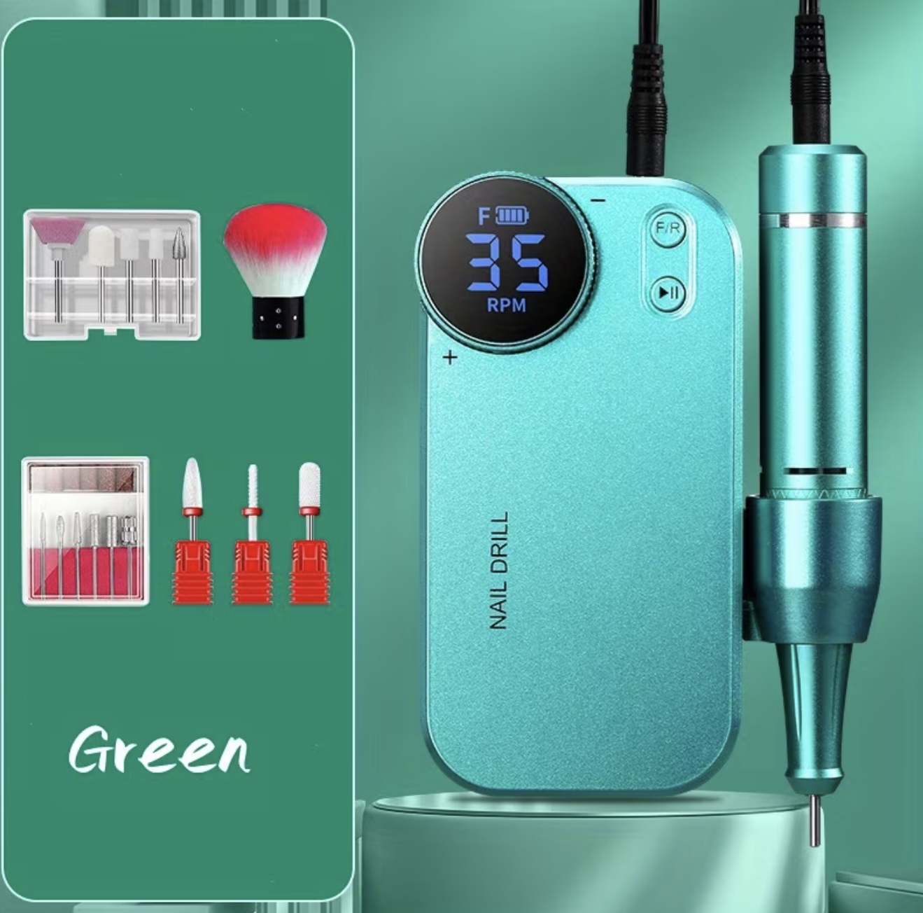 دستگاه جدید قابل حمل و قابل شارژ سوهان و پولیش ناخن - Image 2