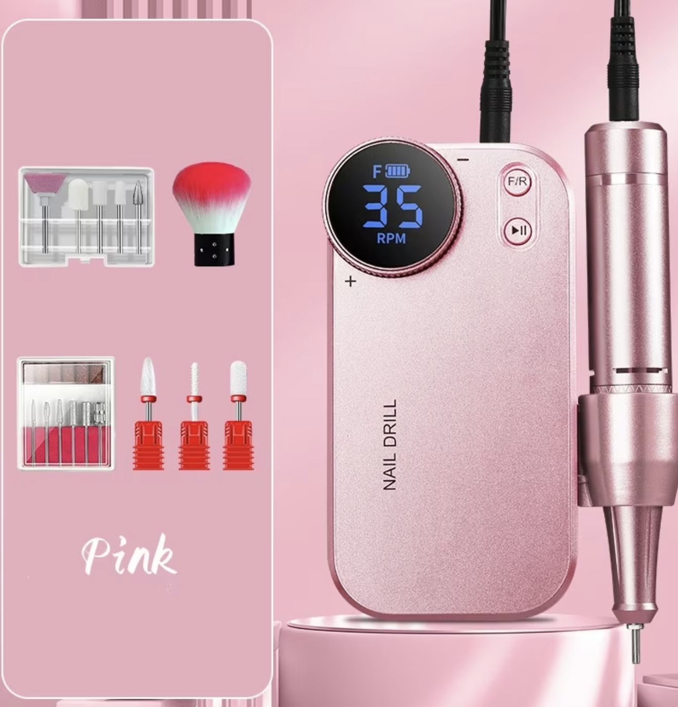 دستگاه جدید قابل حمل و قابل شارژ سوهان و پولیش ناخن - Image 3