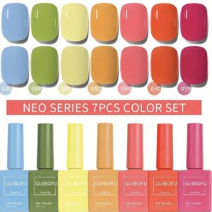 ست ۷ عددی لاک ژل ناخن ۱۵ میلی‌لیتری