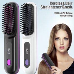 برس صاف‌کننده مو بدون سیم با گرم‌شدن سریع