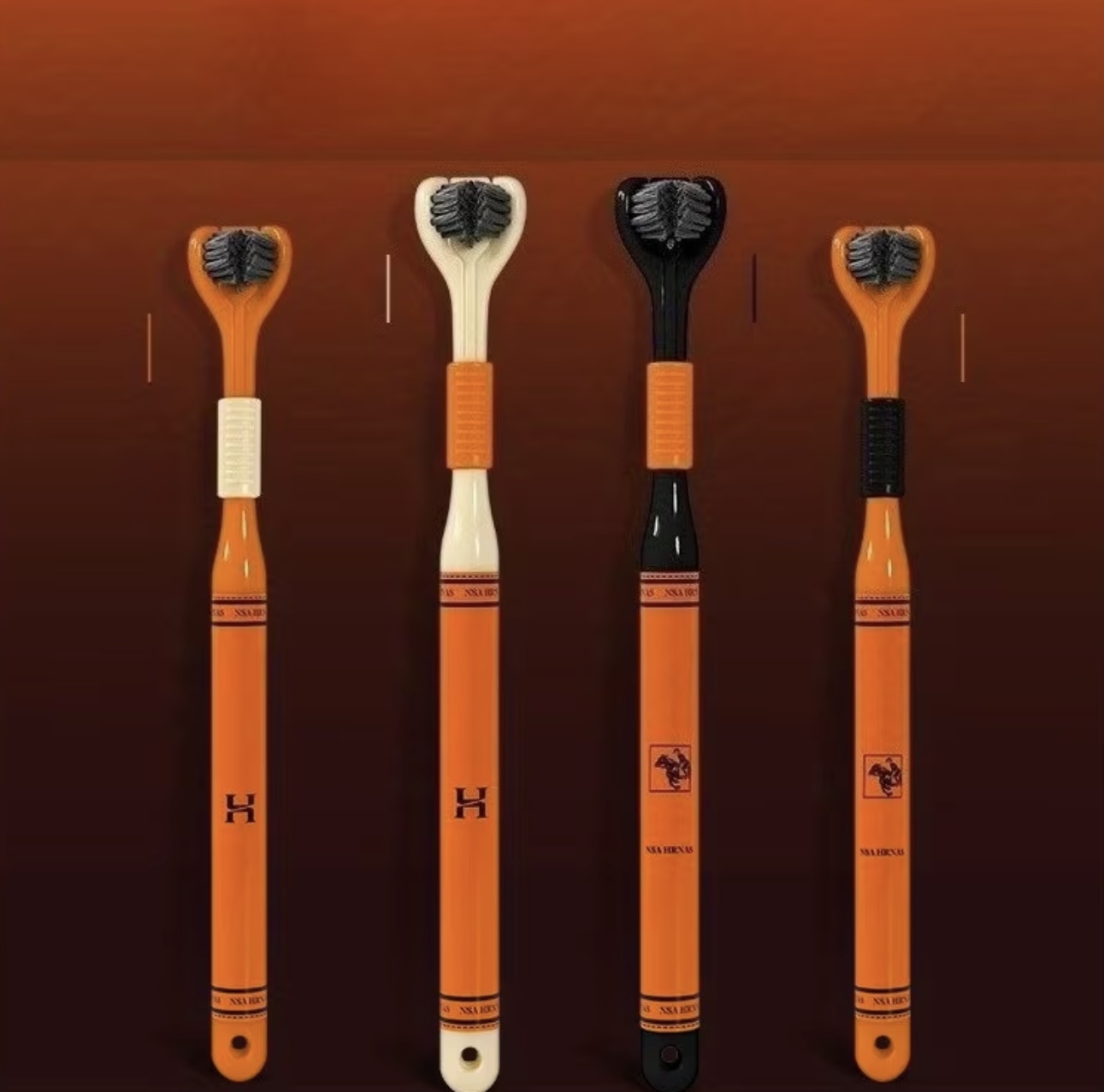 ست ۴ عددی مسواک حرفهای دندانپزشکی با سر سهطرفه پوشیده - Image 6