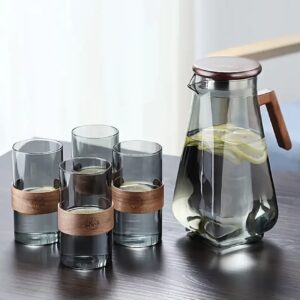 ست پارچ و لیوان شیشه‌ای مقاوم در برابر دمای بالا