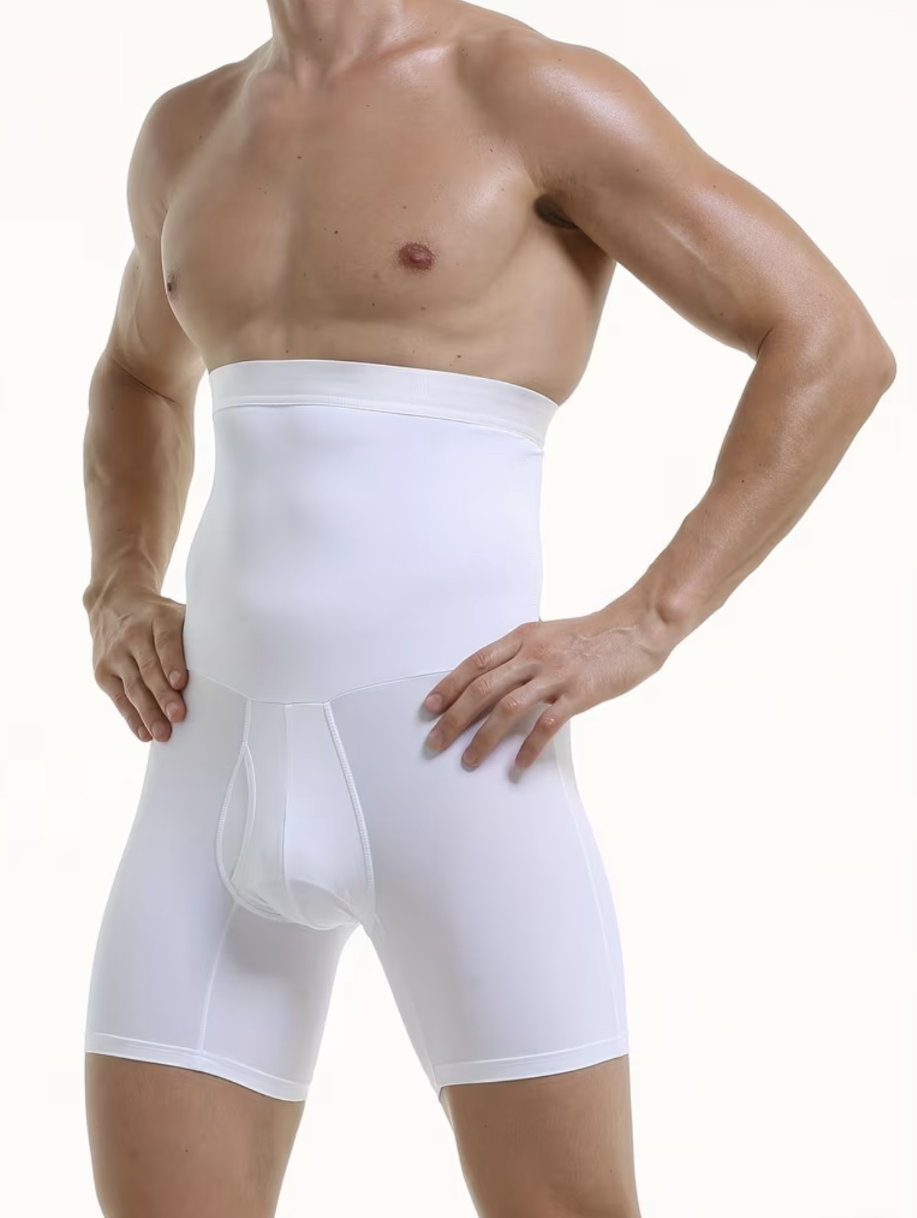 شورت مردانه راحت با کنترل شکم، فاقبلند، گن لاغری و فرمدهنده بدن