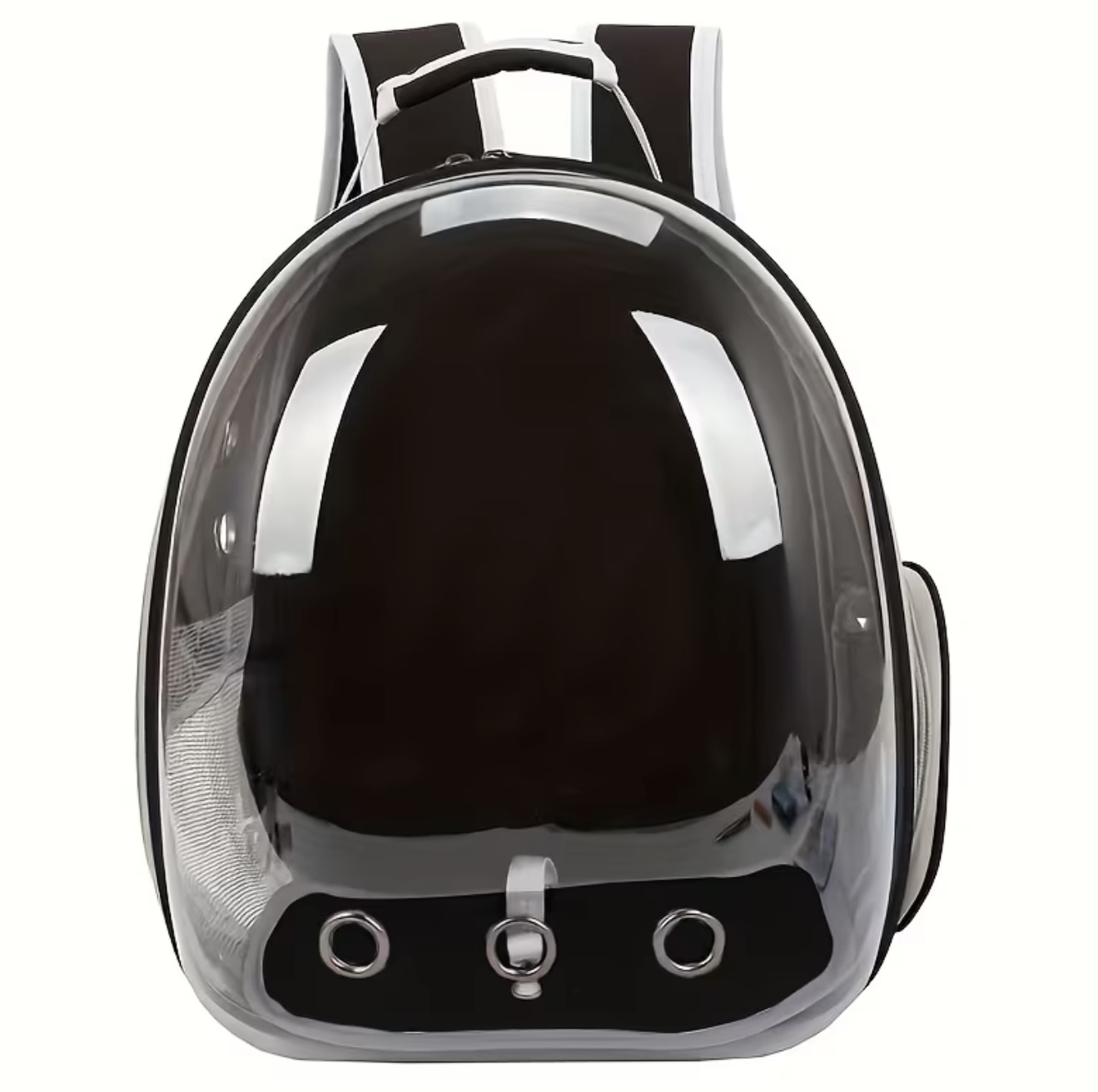 کیف حمل شفاف و تنفسپذیر برای گربهها و سگهای کوچک، با زیپ، قابل حمل - Image 6
