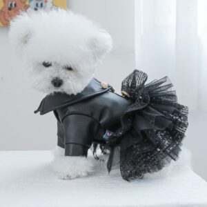 دامن مینی پولکی براق – لباس شیک برای حیوانات خانگی مانند توله‌سگ‌ها و بچه‌گربه‌ها