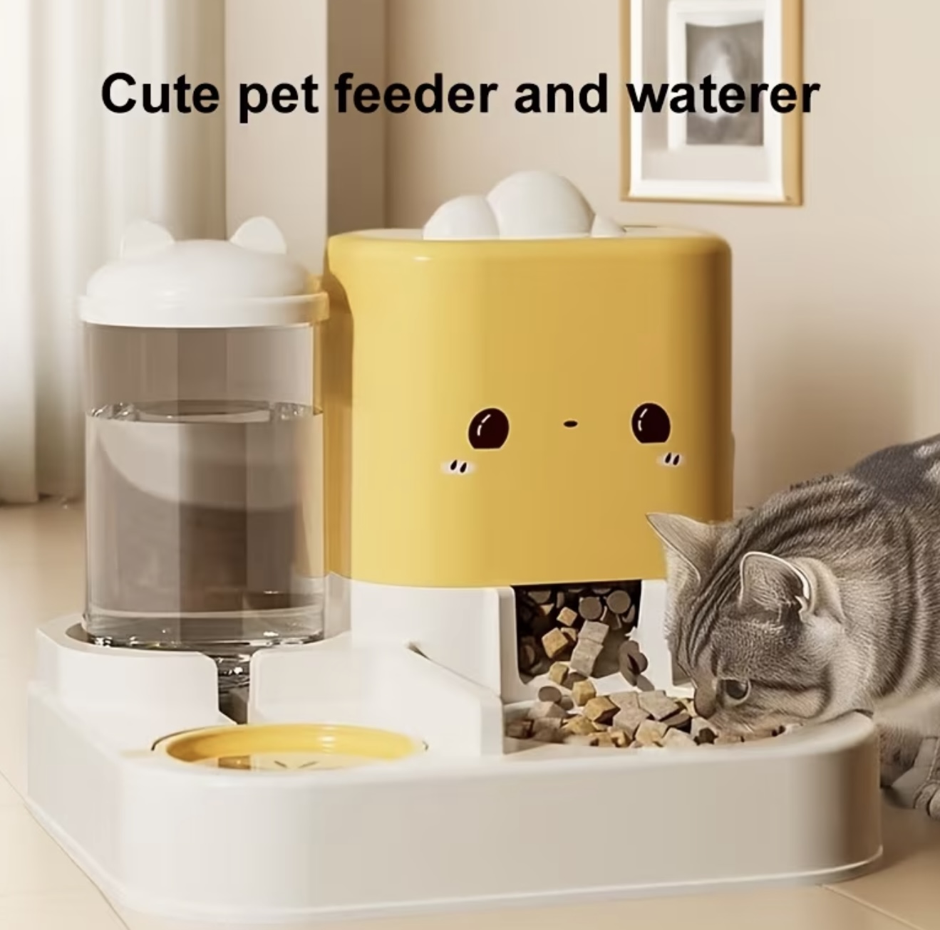 دستگاه تغذیه و آبدهی حیوانات با طرح ابر و گوش گربهای - Image 2