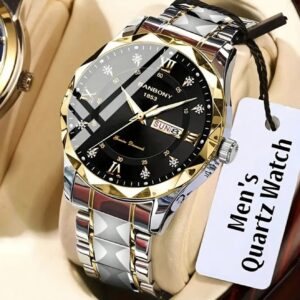 ساعت کوارتز از جنس استیل ضدزنگ با اعداد رومی