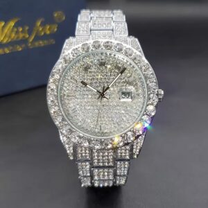 ساعت لوکس زنانه و مردانه MISSFOX با عقربه‌های شب‌تاب