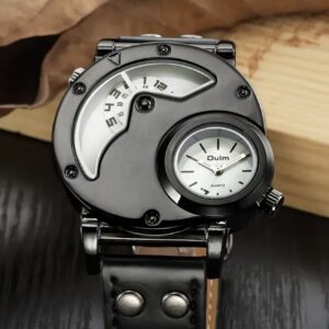 ساعت مچی کوارتز با قابلیت نمایش دو منطقه زمانی، قاب آلیاژی