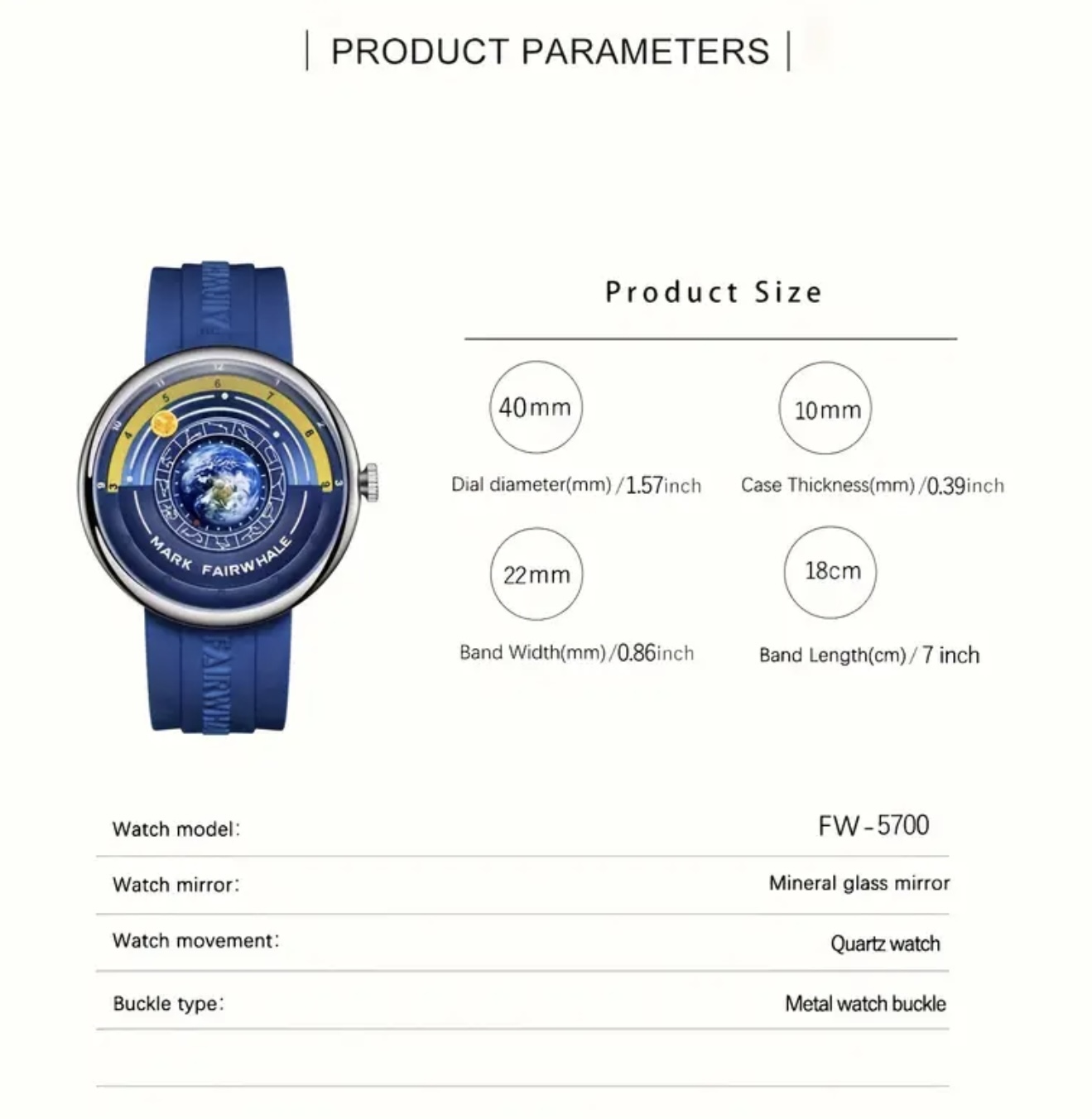 ساعت کوارتز مردانه Mark Fairwhale - Image 11