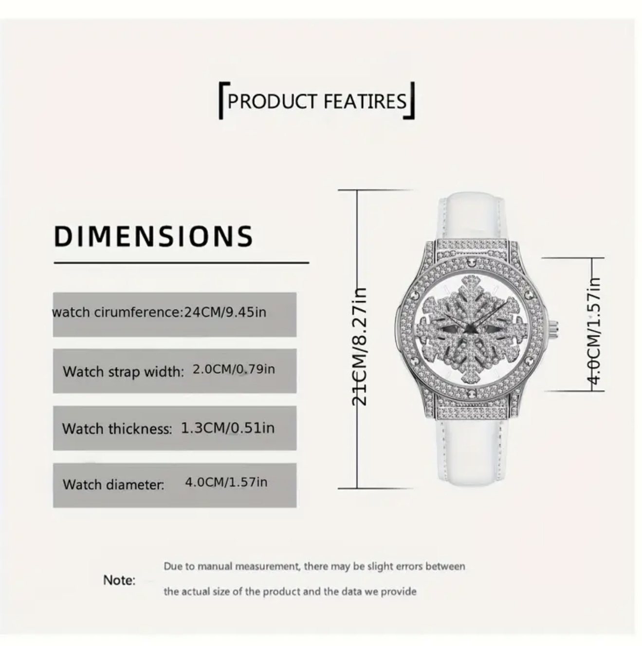 ساعت زنانه شیک با پشت شفاف – دارای صفحه چرخان آسمان پرستاره - Image 6