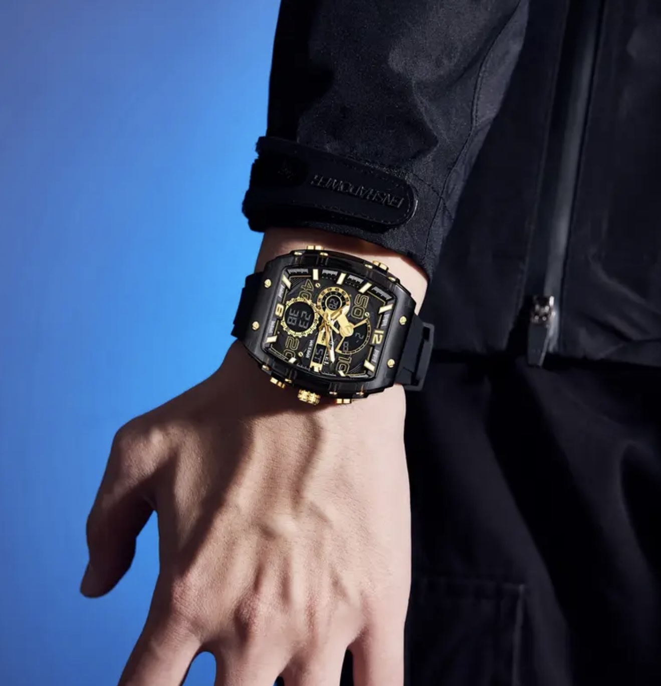 ساعت دیجیتال فانکی – مقاوم در برابر آب، نمایش ۲۴ ساعته، کرنومتر، LED