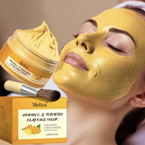 ماسک صورت زردچوبه و ویتامین C  ماسک گل‌رس زردچوبه برای پاکسازی عمیق پوست