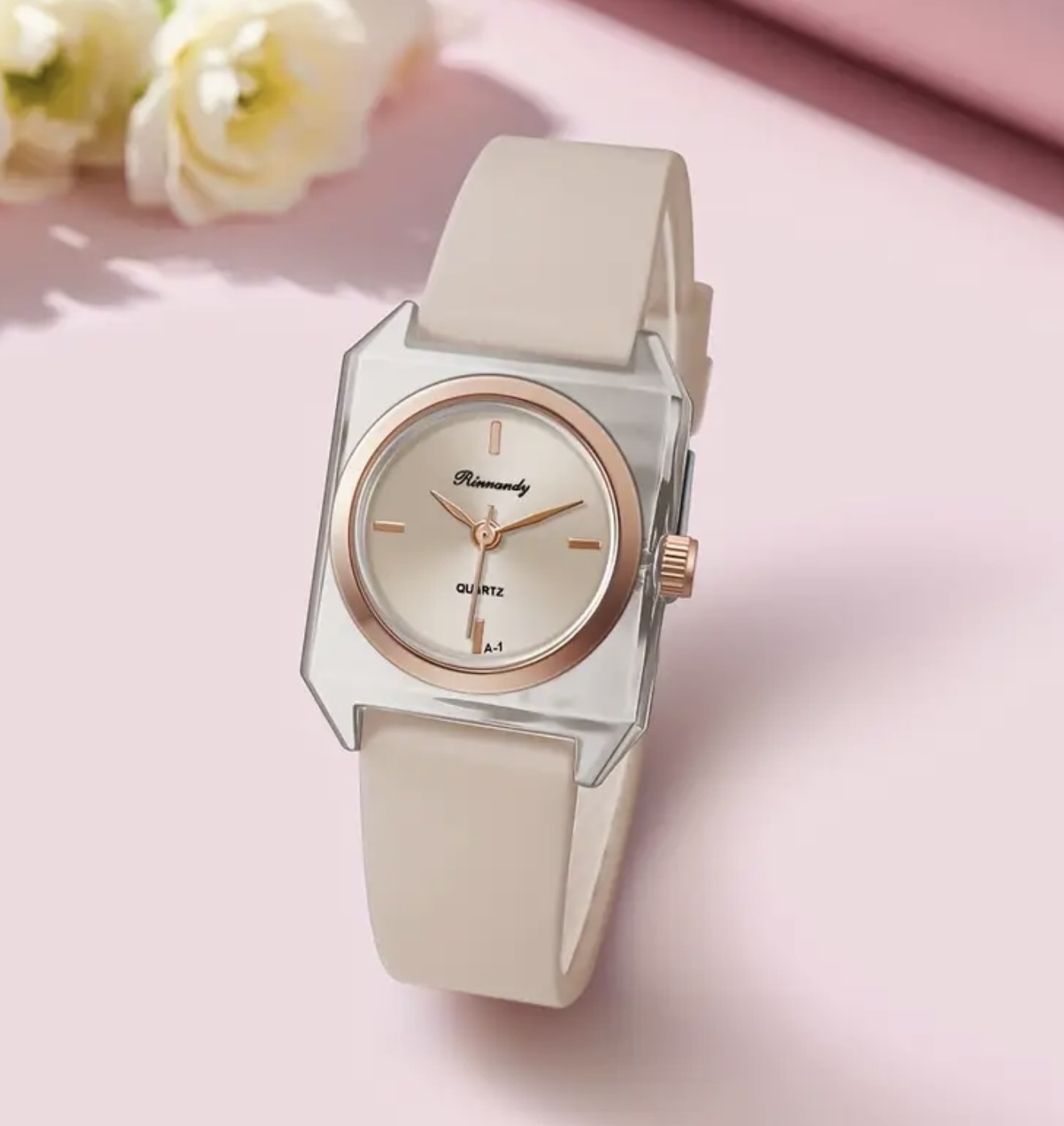 ساعت مربعی مینیمالیست شفاف - Image 15