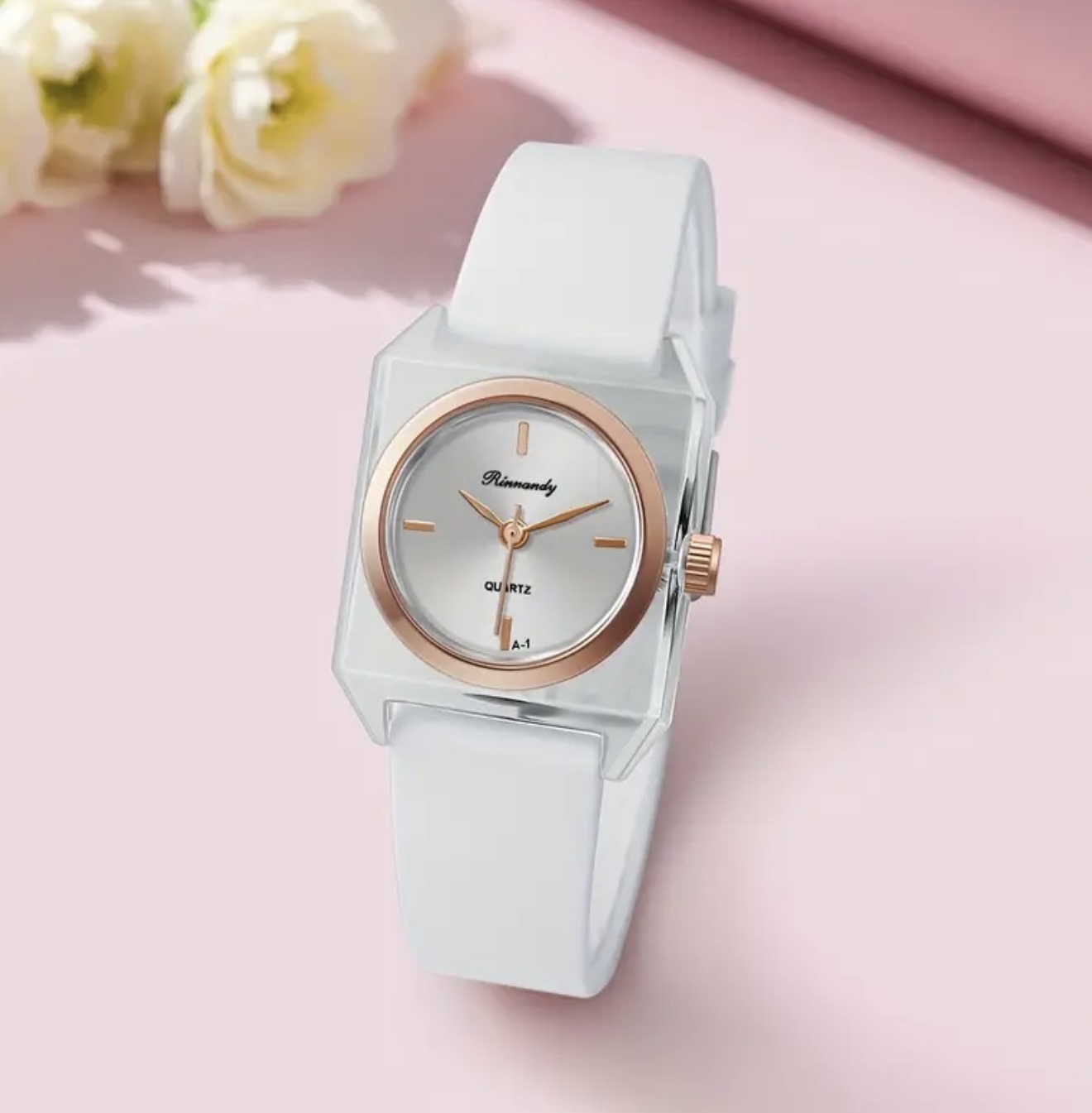 ساعت مربعی مینیمالیست شفاف - Image 17