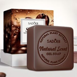 صابون دست‌ساز با روغن ضروری قهوه  پاک‌کننده عمیق و لایه‌بردار برای صورت و بدن