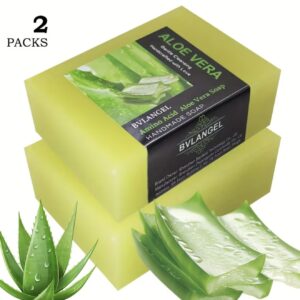 ست ۲ عددی صابون آلوئه ورا  ملایم، بدون تحریک پوست، بازسازی‌کننده و مرطوب‌کننده