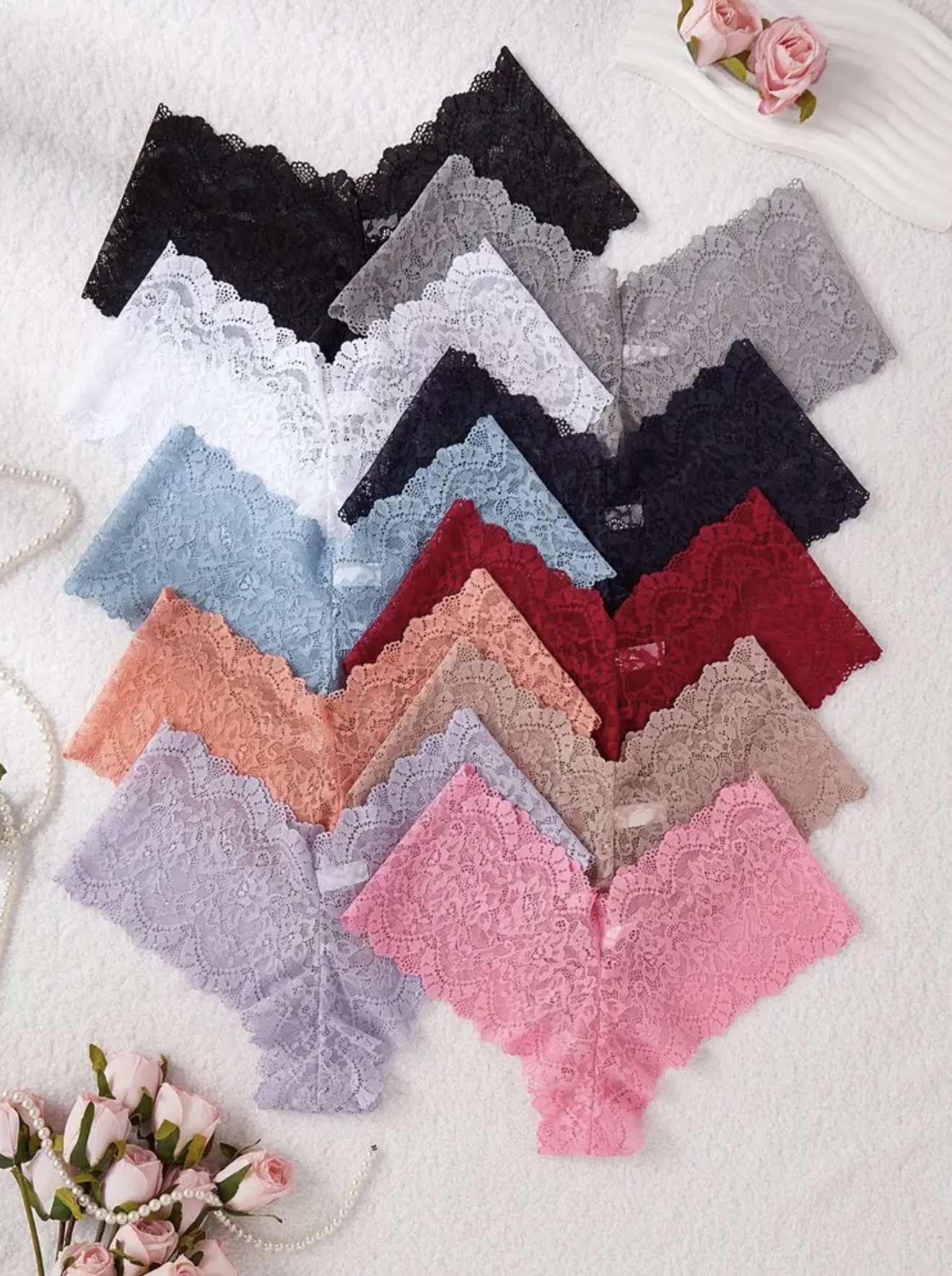 ست ۱۰ عددی شورت لامبادا زنانه دانتلدار و جذاب